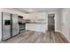 Clean, efficient kitchen with stainless steel appliances and white cabinetry at 3149 Thayer St, Indianapolis, IN 46222