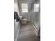 Modern bathroom with new floors, fixtures, and a glass shower at 336 Brookside Ln, Plainfield, IN 46168