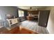 Charming kitchen features wood cabinets, stainless steel appliances, and new floors at 336 Brookside Ln, Plainfield, IN 46168
