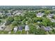 An aerial view of a neighborhood with mature trees and well-maintained homes at 4129 Cornelius Ave, Indianapolis, IN 46208
