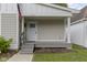 Inviting front porch with a white door and visible house number at 4129 Cornelius Ave, Indianapolis, IN 46208