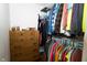 Walk-in closet featuring a closet system and wooden dresser at 431 N Bauman St, Indianapolis, IN 46214