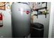 A water heater and filtration system are shown in the basement at 431 N Bauman St, Indianapolis, IN 46214