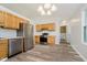Charming kitchen featuring stainless steel appliances, wooden cabinets, and modern countertops at 4330 S 100 E, Lebanon, IN 46052