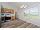 Bright kitchen with a large window overlooking a green field at 4330 S 100 E, Lebanon, IN 46052