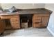 Office area with countertop desk and lots of storage space at 4466 Buffalo Ln, Martinsville, IN 46151