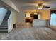 Open-concept living area leading to the kitchen at 4912 Atlanta St, Anderson, IN 46013