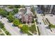 Aerial view of beautiful church property with well-maintained lawns and landscaping at 501 Fletcher Ave # A, Indianapolis, IN 46203