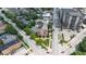 Overhead shot of church property near local businesses and neighborhood at 501 Fletcher Ave # A, Indianapolis, IN 46203
