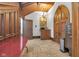 Stately foyer with wood accents, stone floors, and a grand entryway at 501 Fletcher Ave # A, Indianapolis, IN 46203