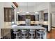 Kitchen features a large island with seating and modern fixtures at 501 Fletcher Ave # A, Indianapolis, IN 46203