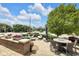 Beautiful outdoor patio featuring ample seating and dining with city views at 501 Fletcher Ave # A, Indianapolis, IN 46203