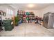 Spacious two car garage with an automatic door provides ample parking and storage space at 5081 Holborn Ave, McCordsville, IN 46055