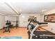 Basement workout area featuring modern exercise equipment at 5826 Winding Way Ln, Indianapolis, IN 46220