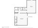 Floor plan of the basement with a bathroom, Gathering room, closets, and bedroom at 5850 E 54Th Pl, Indianapolis, IN 46226