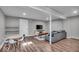 Finished basement with a spacious living area, perfect for Gathering gatherings and recreation at 5850 E 54Th Pl, Indianapolis, IN 46226