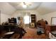 Attic space with natural light, showing potential for storage or conversion into a functional living area at 633 N East St, Greenfield, IN 46140