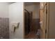 Bathroom with a shower stall, vanity, and toilet, providing essential amenities for daily use at 633 N East St, Greenfield, IN 46140