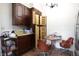 Practical kitchen with lots of storage space and open cabinets at 633 N East St, Greenfield, IN 46140