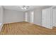 Large, inviting bedroom with hardwood floors, ceiling fan, and a closet at 652 White Ash Trl, Mooresville, IN 46158