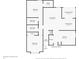Detailed floor plan showcasing the layout of the home, including bedrooms, bathrooms, and living spaces at 785 Cottage Ln, Greenwood, IN 46143