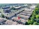 A birds eye view of the community with mature landscaping at 9476 Oakley Dr, Indianapolis, IN 46260