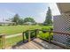 Beautiful backyard and lawn, complete with lush green grass and mature trees in a park-like setting at 951 W Mckay Rd, Shelbyville, IN 46176