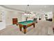Large basement with pool table and built in bar, perfect for entertaining guests at 9690 Irishmans Run Ln, Zionsville, IN 46077