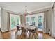 Dining room with large windows and natural lighting at 9690 Irishmans Run Ln, Zionsville, IN 46077
