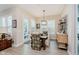 Cozy dining room with stylish furniture and natural light at 10725 Crum Ct, Fishers, IN 46037
