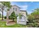 Backyard view featuring a white deck, trees, and mature landscaping, perfect for outdoor enjoyment at 1119 Albemarle Cir, Noblesville, IN 46062