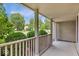 Cozy front porch featuring wood columns and railings, providing a relaxing outdoor space at 1119 Albemarle Cir, Noblesville, IN 46062