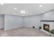Bright living room includes fireplace and lots of natural light at 1119 Albemarle Cir, Noblesville, IN 46062