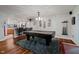 Finished basement features a pool table and convenient access to the bar area at 1125 Observatory Rd, Martinsville, IN 46151