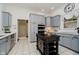Beautiful kitchen featuring a kitchen island, stainless steel appliances, and modern cabinetry at 1125 Observatory Rd, Martinsville, IN 46151