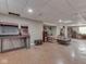 Neutral painted unfinished basement with drop ceiling, recessed lights, and versatile open space at 1225 Berrywood Dr, Greenwood, IN 46143