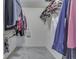 Spacious walk-in closet with plenty of hanging storage at 1225 Berrywood Dr, Greenwood, IN 46143