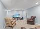 Finished basement with comfortable seating, TV, and ample space for relaxation or entertainment at 1260 Easton Point Dr, Greenwood, IN 46142