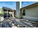 Wooden deck with a view of the screened porch and backyard, perfect for outdoor gatherings at 12922 St Andrews Way, Fishers, IN 46038