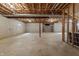 Unfinished basement, perfect for storage and customization at 13172 Duval Dr, Fishers, IN 46037