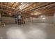 Large unfinished basement with concrete floor, block walls, and wood ceiling allows for versatile design at 13172 Duval Dr, Fishers, IN 46037