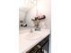 Well-lit bathroom featuring a white vanity with marble countertop and modern chrome faucet at 2550 Cedarmill Dr, Franklin, IN 46131
