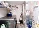 Updated laundry room featuring a gray washer and dryer and visible mechanicals at 2550 Cedarmill Dr, Franklin, IN 46131
