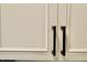 Close-up of white cabinets with black handles at 3942 Senour Rd, Indianapolis, IN 46239