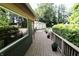 Inviting deck space offering beautiful outdoor views and potted plants at 3942 Senour Rd, Indianapolis, IN 46239