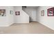 Unfinished basement offers ample space with neutral walls and carpet flooring at 4415 Summer Dr, Zionsville, IN 46077