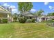 Well-maintained single-story home featuring a lovely front lawn, garden beds, and inviting front porch at 5209 E North St, Indianapolis, IN 46219