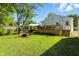 Spacious backyard with deck and firepit area, creating a relaxing outdoor living space at 5312 Norwaldo Ave, Indianapolis, IN 46220