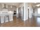 Modern kitchen with stainless steel appliances and sleek countertops at 5351 Rose Dr, Zionsville, IN 46077