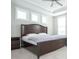 Bedroom showcases a dark wood bed frame and bright windows at 5351 Rose Dr, Zionsville, IN 46077